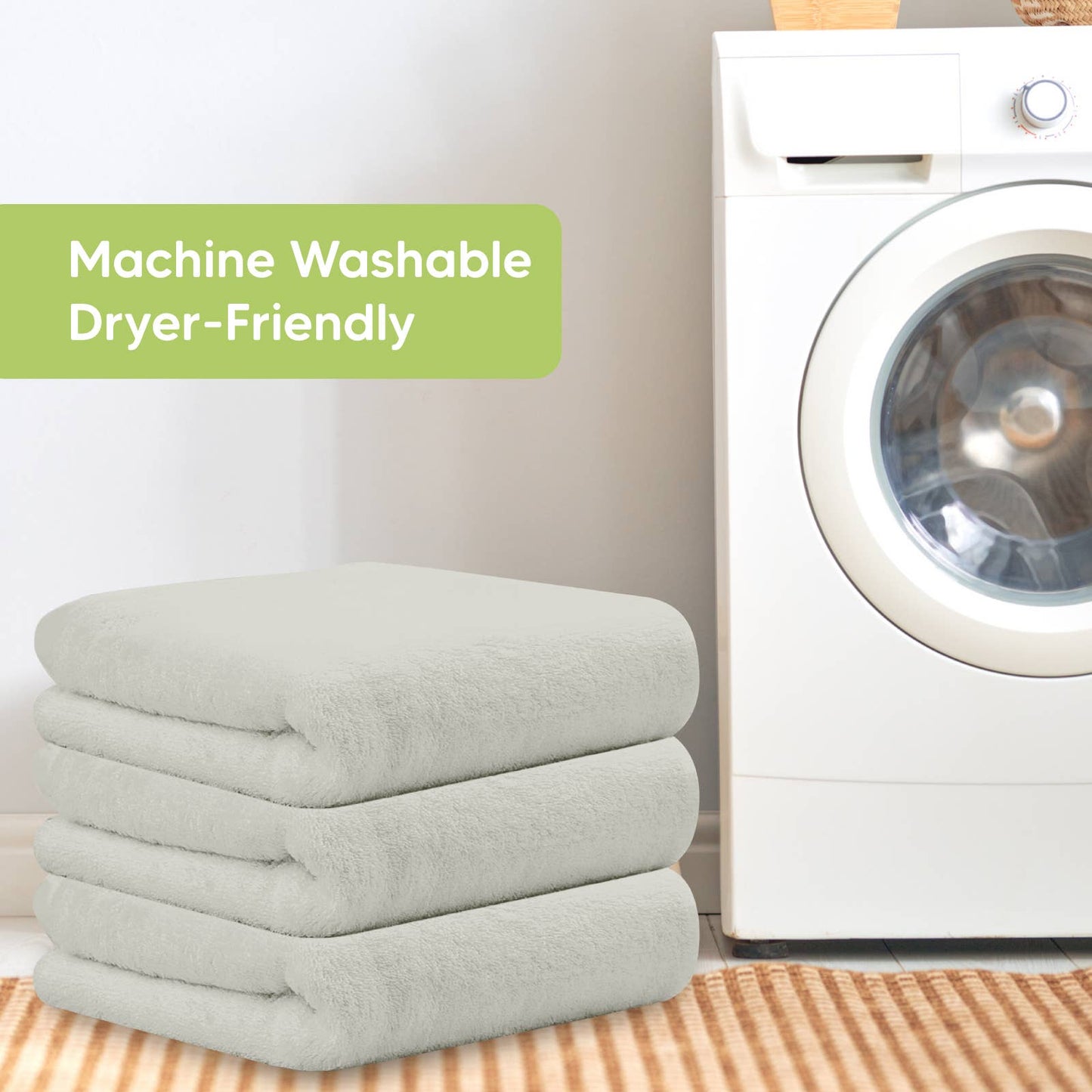 KeaBabies Serenity Green Organic Cotton Hooded Towel