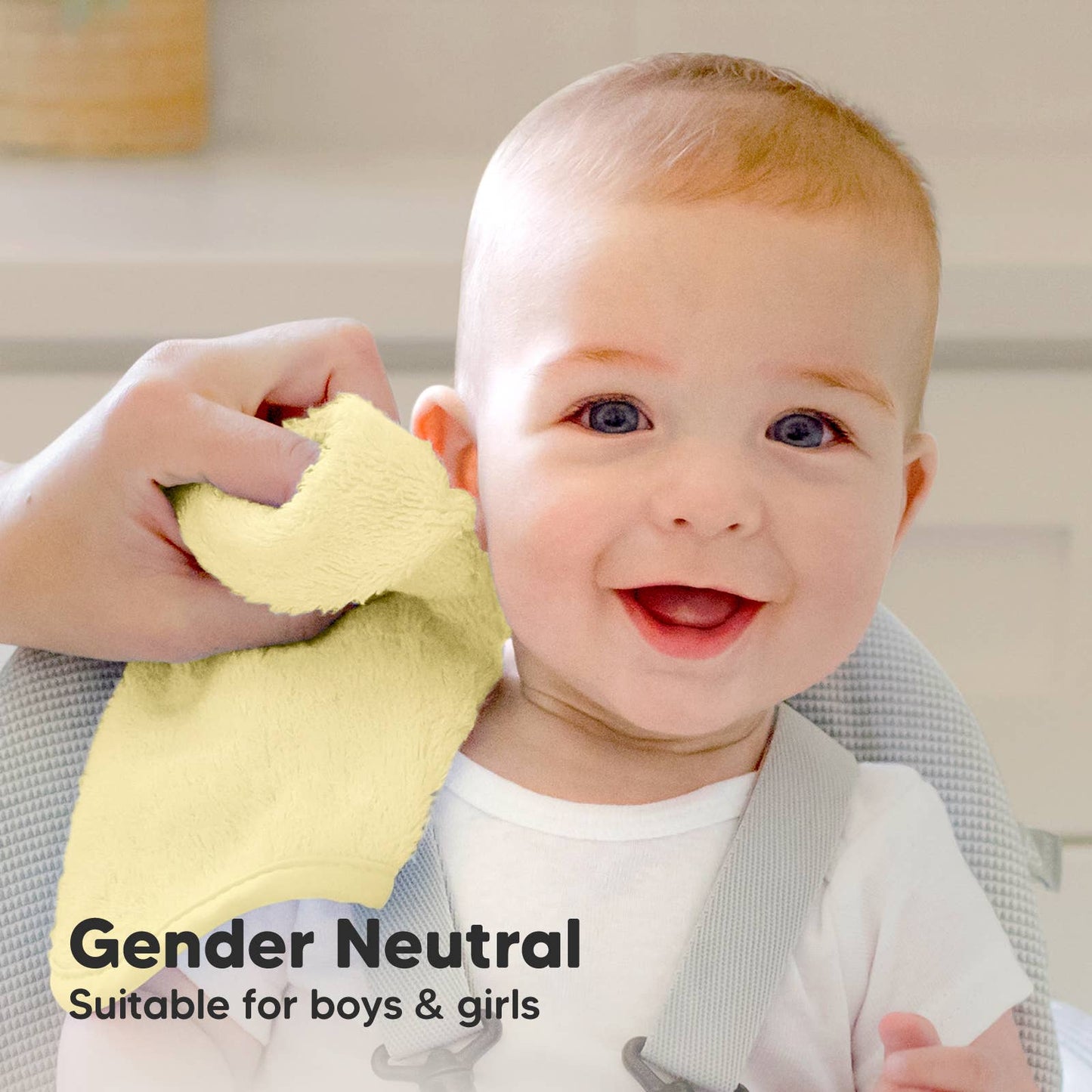 KeaBabies Yellow Lemon Organic Cotton Washcloths