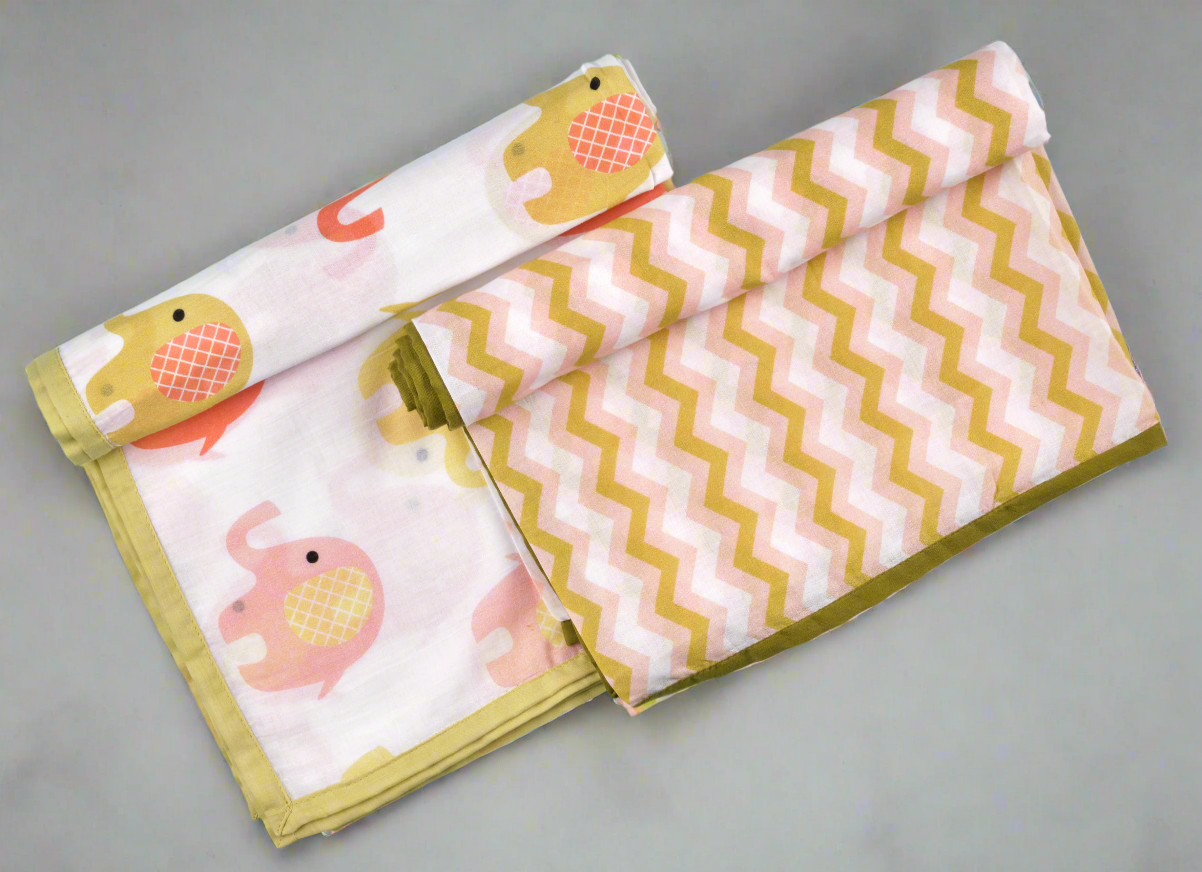 Colorful Elephant Swaddle