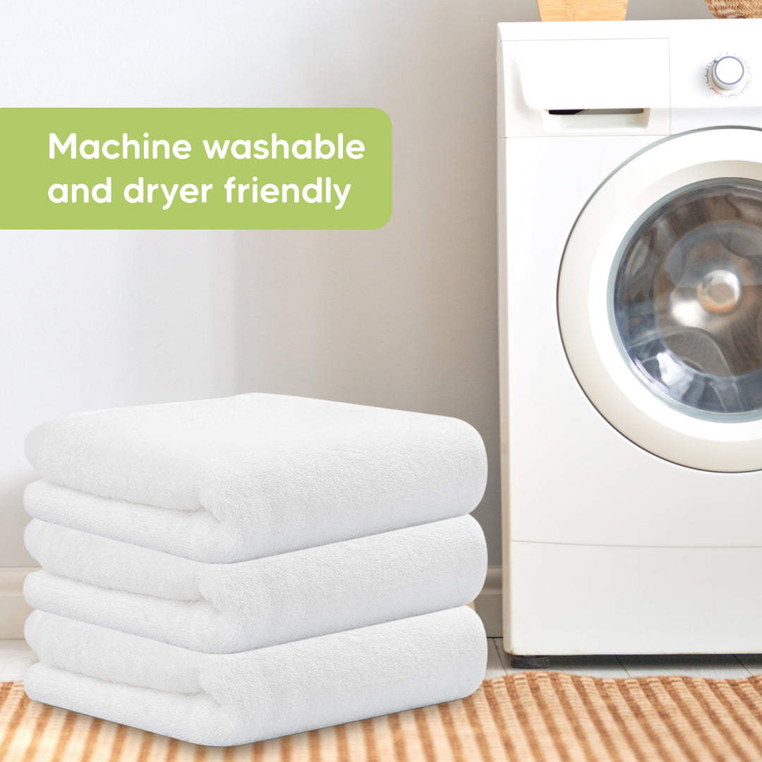 Cotton White Dog Baby Towel