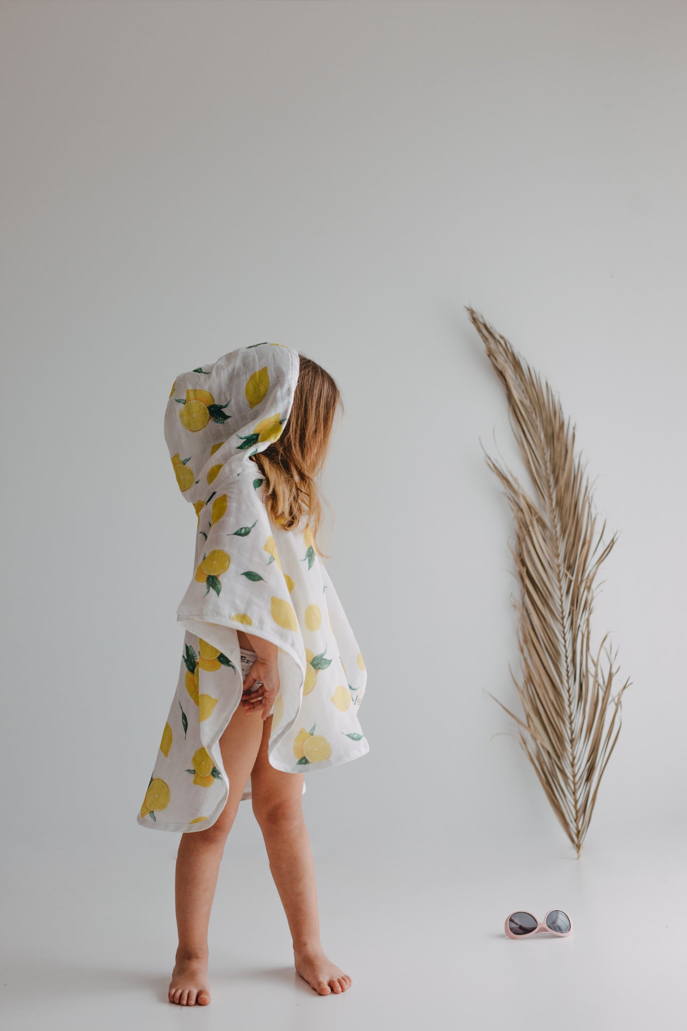 Lemon Organic Cotton Hooded Poncho