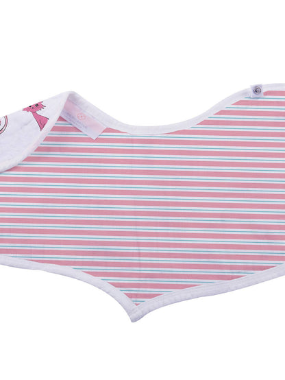 Newcastle Classics Organic Cotton Bamboo Muslin Heart Cat Bibs - Dandelions