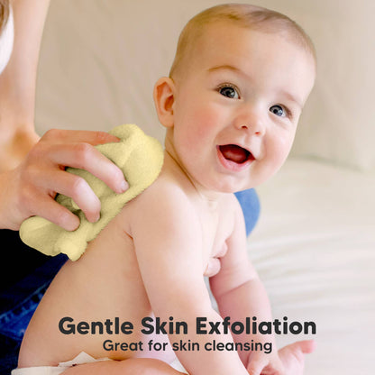 KeaBabies Yellow Lemon Organic Cotton Washcloths