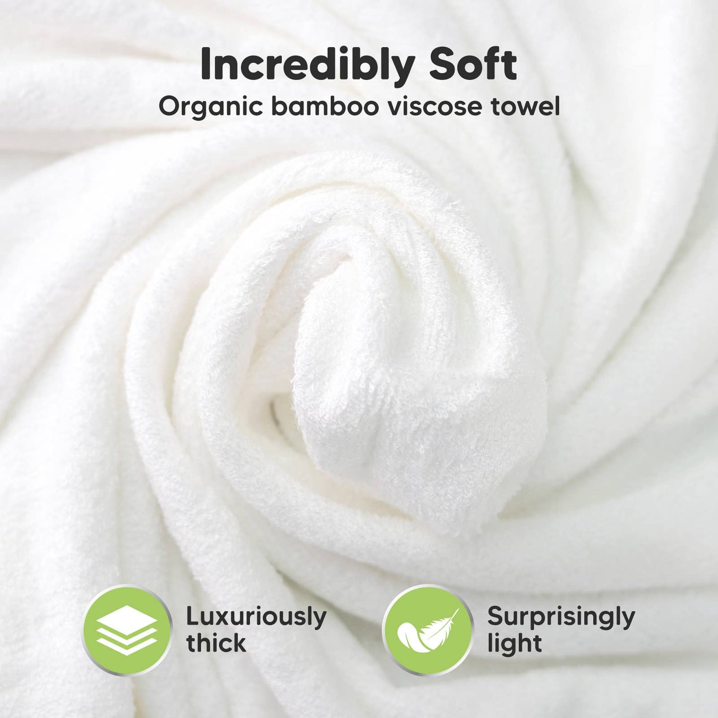 KeaBabies Organic Cotton Hooded Towel