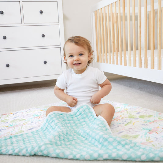 Aden and Anais Tropical Pink Blue Parrot Pineapple Forest Cotton Muslin Baby Blanket