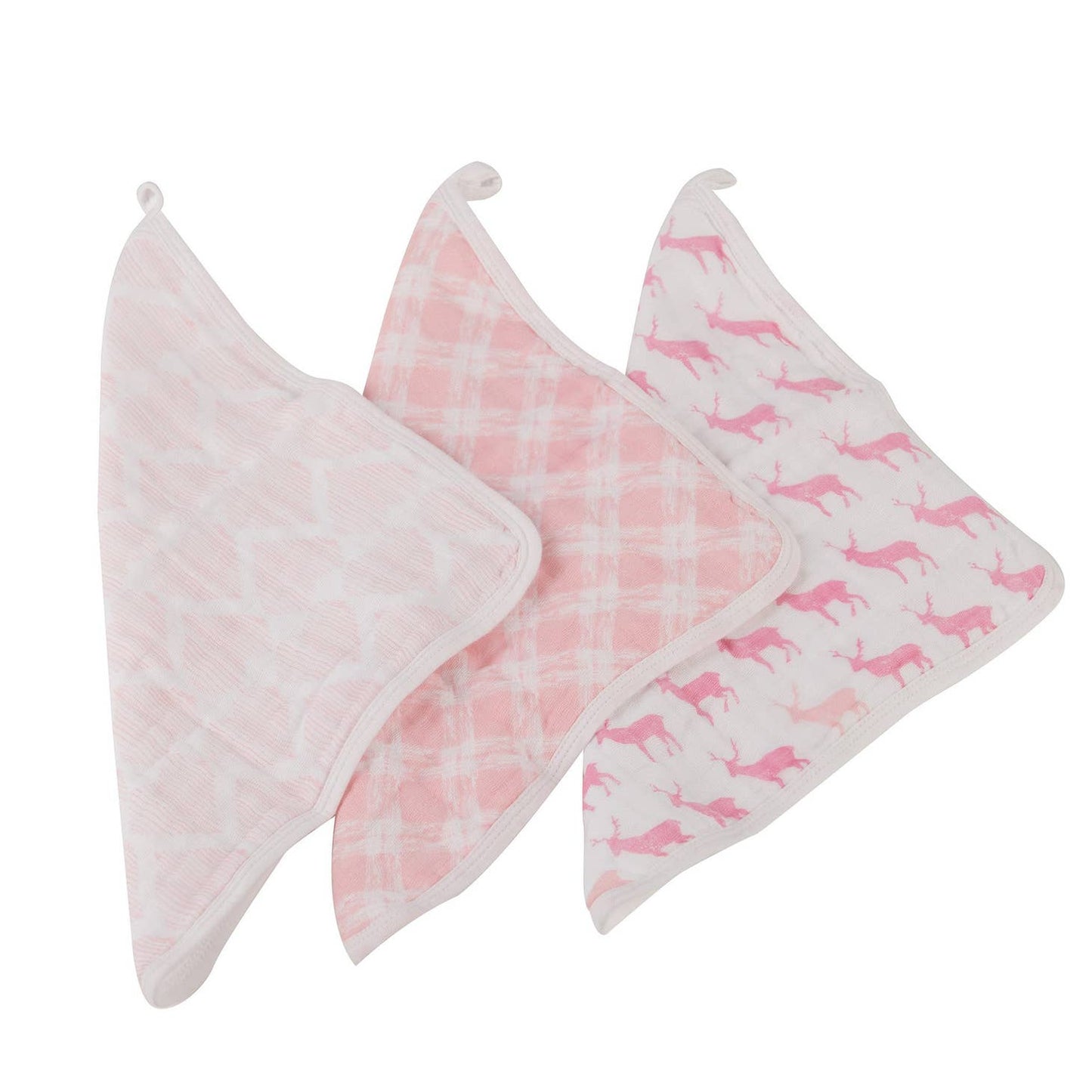 Pink Cotton Baby Washcloths