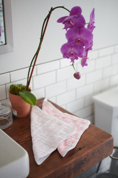 Pink Cotton Baby Washcloths