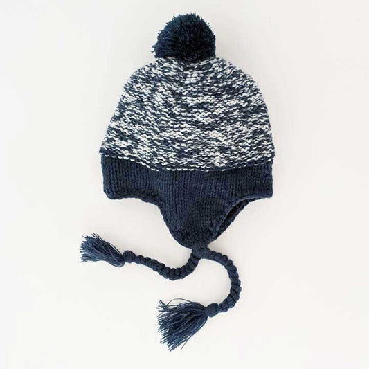 Baby and Toddler Blue Earflap Beanie Hat