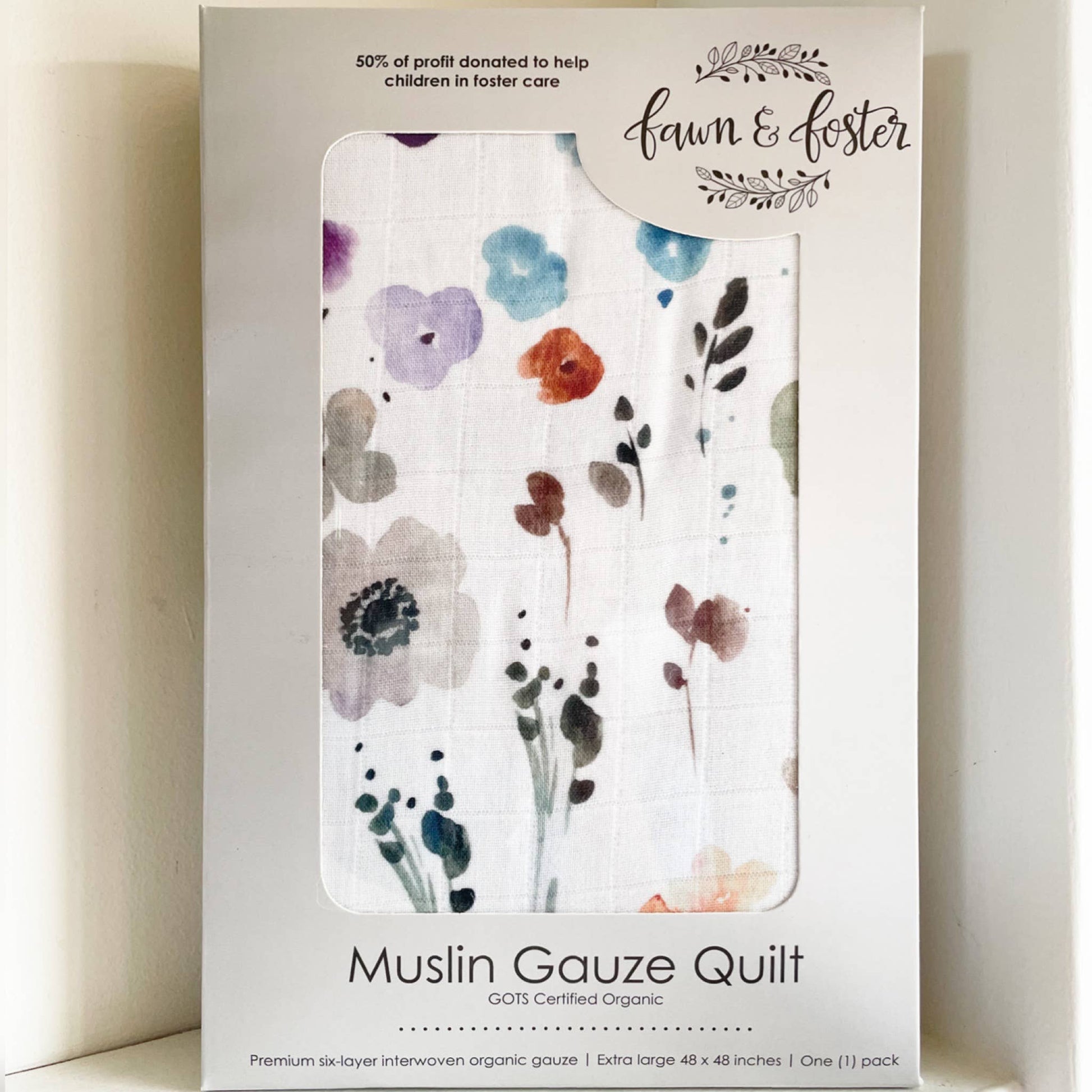 Organic Muslin Soft Blanket - Violet