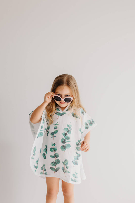 Eucalyptus Organic Cotton Hooded Poncho