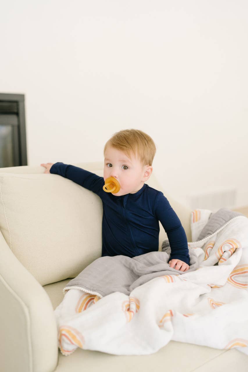 Organic Muslin Soft Blanket - Rainbow