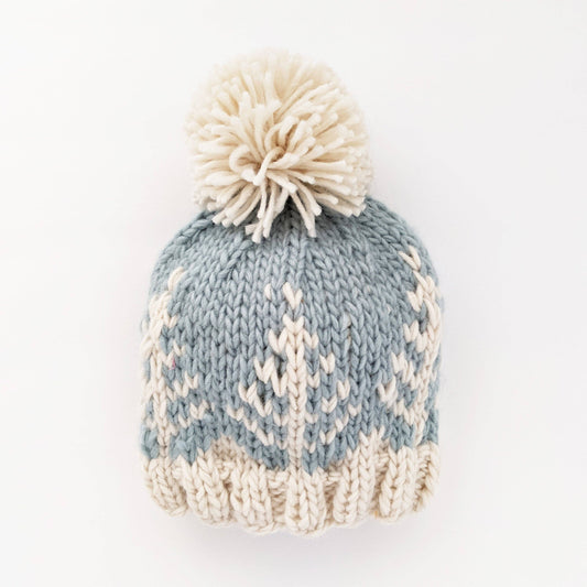 Baby and Toddler - Winter Blue Forest Knit Beanie Hat