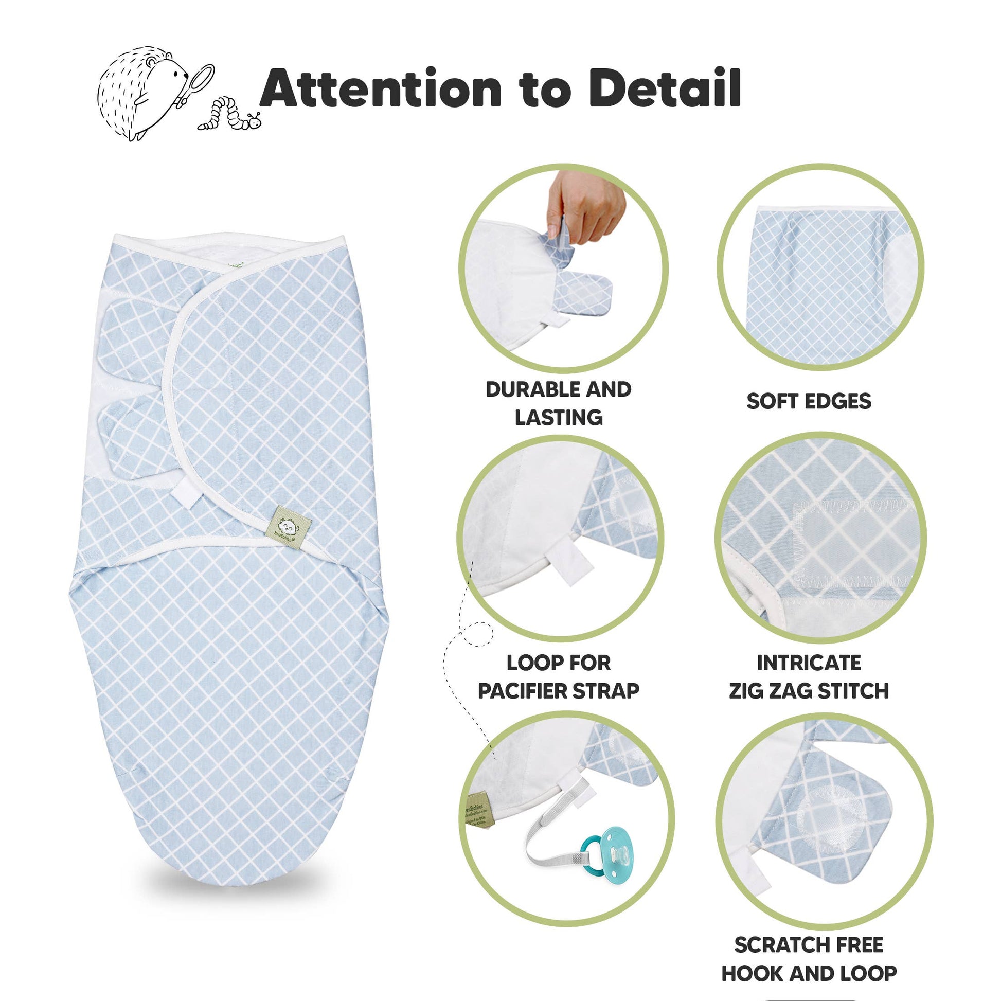 Blue Swaddle Wraps